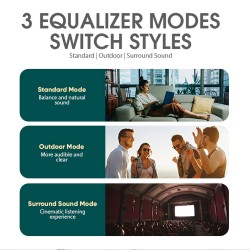 SonicGear StudioBeats III Powerful 120W Portable IPx6 Waterproof Speaker with Bluetooth, USB Large Battery, Microphon...