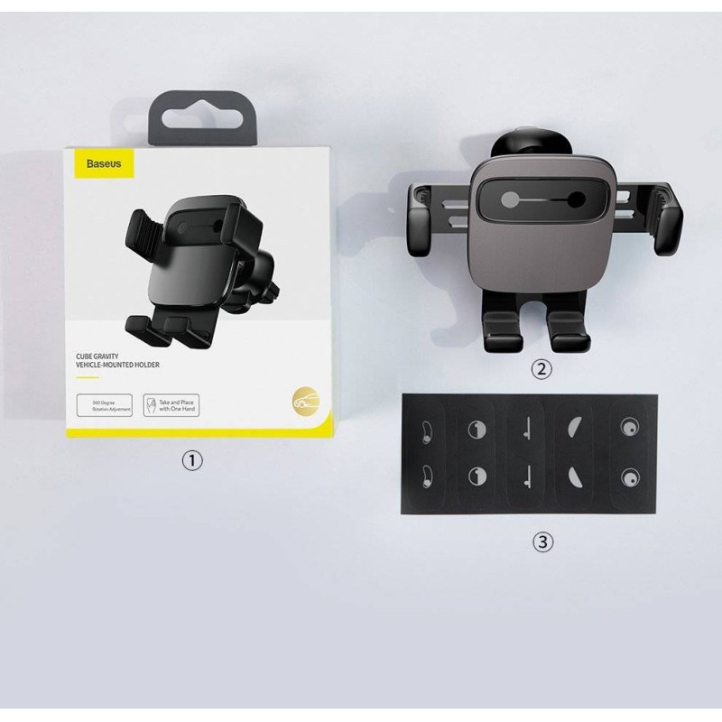 Baseus Car Holder - AirVent CUBE GRAVITY — Buy in Cyprus with Fast Delivery