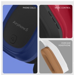 SonicGear Bluetooth Headphones Blue - Airphone 5 - Bluetooth Headphones Blue — Buy in Cyprus with Fast Delivery