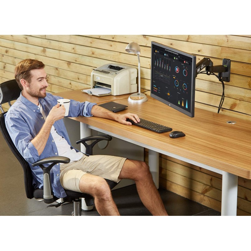 NBMounts TV Monitor Wall Mount - F150v2 - Dual Arms 10x10 — Buy in Cyprus with Fast Delivery