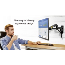 NBMounts TV Monitor Wall Mount - F150v2 - Dual Arms 10x10 — Buy in Cyprus with Fast Delivery