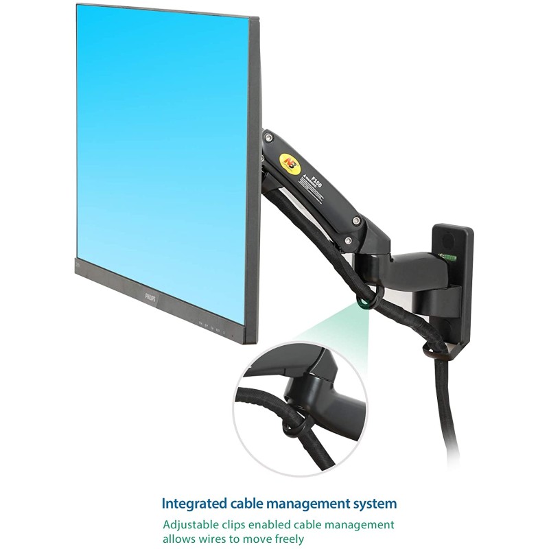 NBMounts TV Monitor Wall Mount - F150v2 - Dual Arms 10x10 — Buy in Cyprus with Fast Delivery