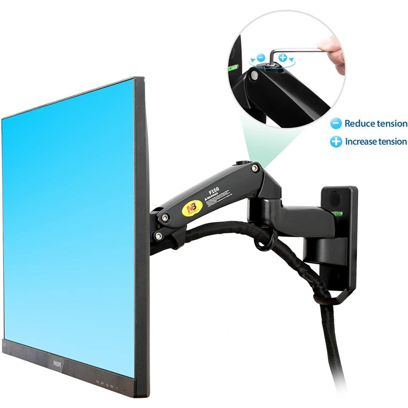 NBMounts TV Monitor Wall Mount - F150v2 - Dual Arms 10x10 — Buy in Cyprus with Fast Delivery