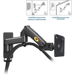 NBMounts TV Monitor Wall Mount - F150v2 - Dual Arms 10x10 — Buy in Cyprus with Fast Delivery