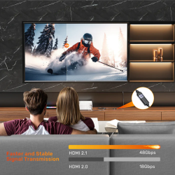 Unitek HDMI Extension - C11091A - 2.1 Male to Female 2.0m 8K60Hz — Buy in Cyprus with Fast Delivery