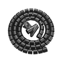 Unitek Cable Organizer Spiral Wrap with Clamp - OT1102ABK-5M - Spiral Wrap with Clamp, 22 mm, 5.0m