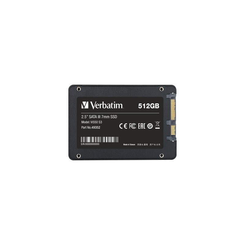 Verbatim SSD Internal - VI550 S3 - 2.5' 512GB — Buy in Cyprus with Fast Delivery