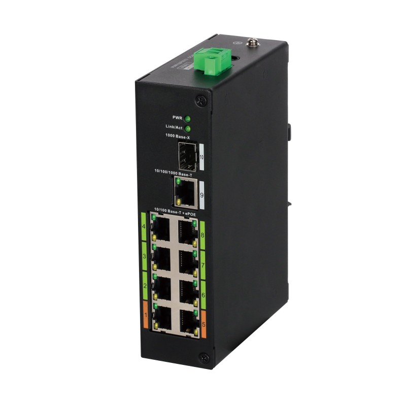 Dahua ePoE Switch 8port with 2 Uplinks - LR2110-8ET-120 - 8port with 2 Uplinks — Buy in Cyprus with Fast Delivery