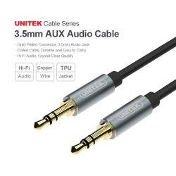 Unitek Audio Cable - Y-C926ABK - 3.5mm to 3.5mm Audio Cable 1.0m — Buy in Cyprus with Fast Delivery