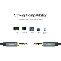 Unitek Audio Cable - Y-C926ABK - 3.5mm to 3.5mm Audio Cable 1.0m — Buy in Cyprus with Fast Delivery