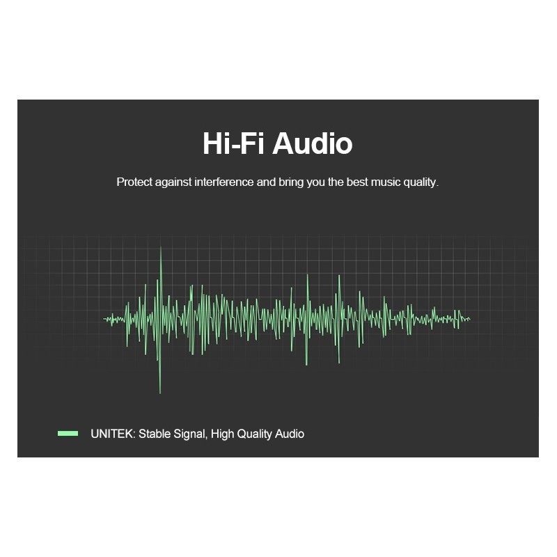 Unitek Audio Cable - Y-C926ABK - 3.5mm to 3.5mm Audio Cable 1.0m — Buy in Cyprus with Fast Delivery