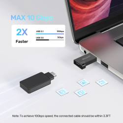 Unitek USB-C Female to USB-A Male Adapter - A1049A - 10Gbps — Buy in Cyprus with Fast Delivery