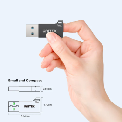 Unitek USB-C Female to USB-A Male Adapter - A1049A - 10Gbps — Buy in Cyprus with Fast Delivery