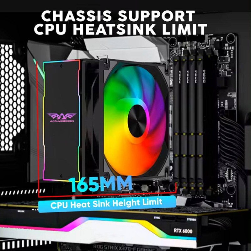 Armaggeddon Gaming Case - TRITRON PRO 100 - ATX 4xARGB Black — Buy in Cyprus with Fast Delivery