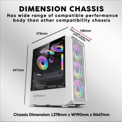 Armaggeddon Gaming Case - TRITRON PRO 100 - ATX 4xARGB Black — Buy in Cyprus with Fast Delivery