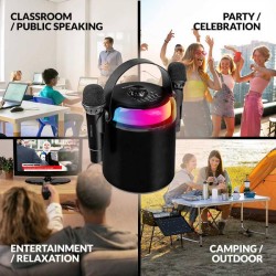 "SonicGear Portable Karaoke Kids Speaker BT Wireless Dual Mics iOX - K800 - Black" — Buy in Cyprus with Fast Delivery