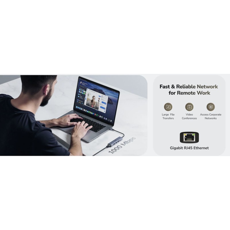 Cudy Hub - UH605 - USB-C 1xGigabit Lan 3xUSB-A 1xUSB-C — Buy in Cyprus with Fast Delivery