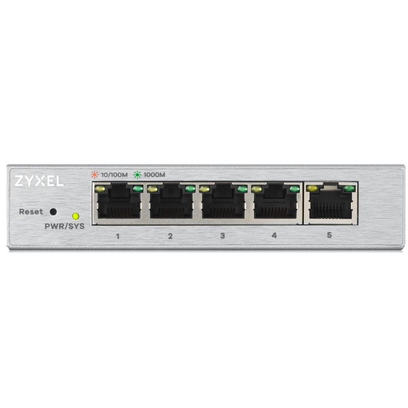 Zyxel Switch - GS1200-5 - Gigabit Ethernet Managed 5-Port Metal UK Plug — Buy in Cyprus with Fast Delivery
