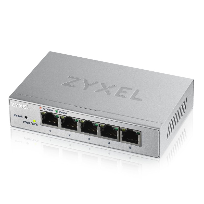 Zyxel Switch - GS1200-5 - Gigabit Ethernet Managed 5-Port Metal UK Plug — Buy in Cyprus with Fast Delivery