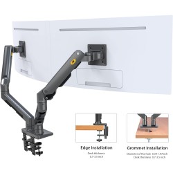 NBMounts Desk Monitor Mount - G65 - Dual Arm Heavy Duty Gas Desk Monitor Mount — Buy in Cyprus with Fast Delivery