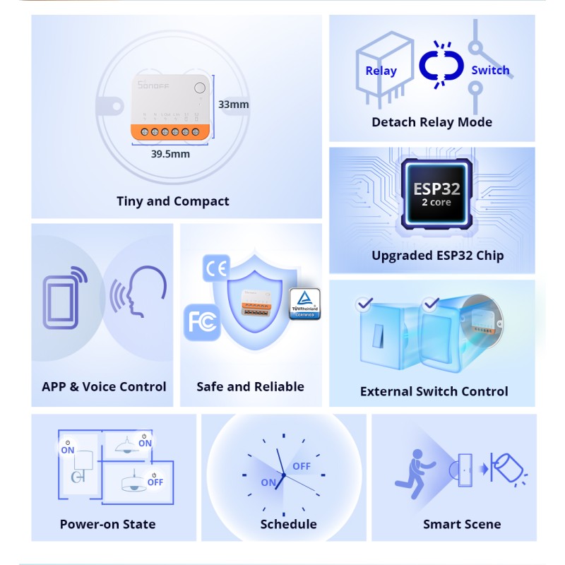 Sonoff WiFi Smart Switch - MINI R4 - WiFi — Buy in Cyprus with Fast Delivery