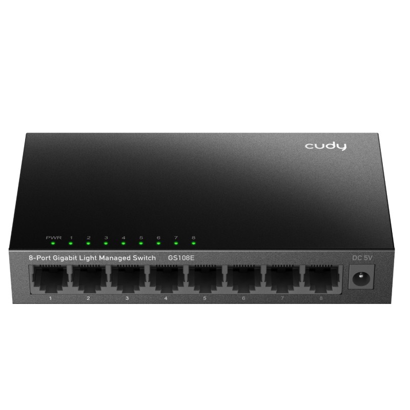 Cudy Switch - GS108E - Gigabit Ethernet Light Managed 8-Port — Buy in Cyprus with Fast Delivery