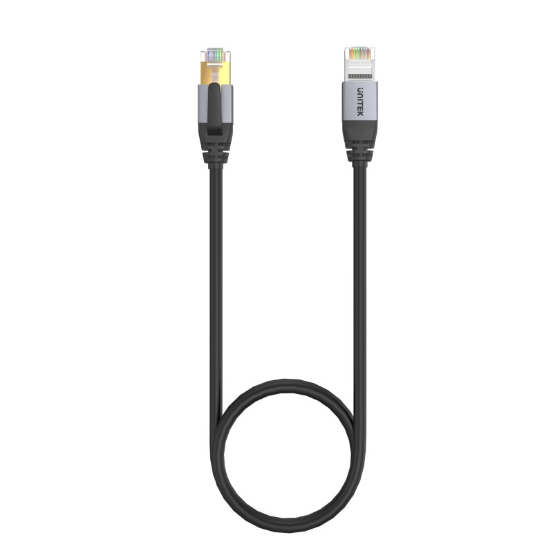 Unitek Network Patch Cable - C18149A-1M - CAT8 Black 1.0m — Buy in Cyprus with Fast Delivery