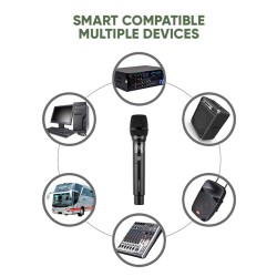 SonicGear WM3000UL Obsidian 1x Handset Wireless UHF Microphone with Rechargeable Receiver — Buy in Cyprus with Fast Delivery