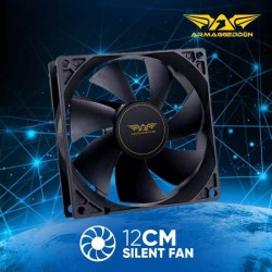 Armaggeddon Cooling Fan - SILENT-12 - Black — Buy in Cyprus with Fast Delivery