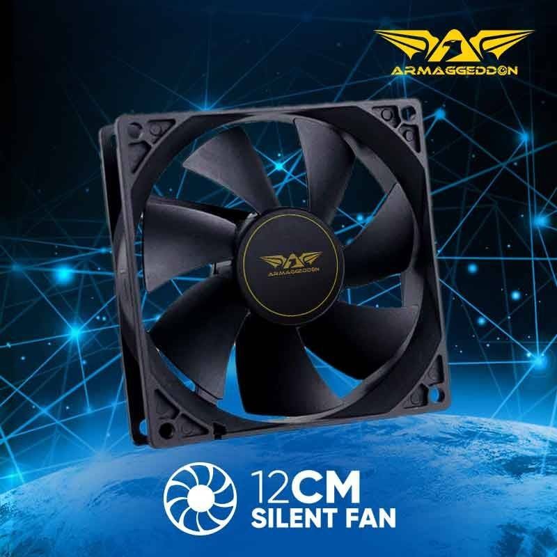 Armaggeddon Cooling Fan - SILENT-12 - Black — Buy in Cyprus with Fast Delivery