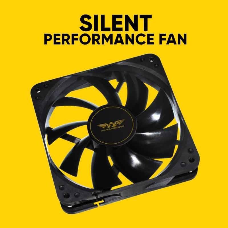 Armaggeddon Cooling Fan - SILENT-12 - Black — Buy in Cyprus with Fast Delivery