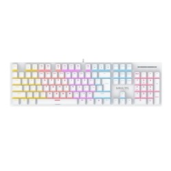 Armaggeddon MKA-7C White Mechanical Gaming Keyboard 104 Keys Clicky Blue Keys — Buy in Cyprus with Fast Delivery