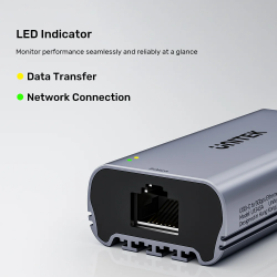Unitek Converter USB-C to LAN - U1343A - 5GbE Ethernet — Buy in Cyprus with Fast Delivery