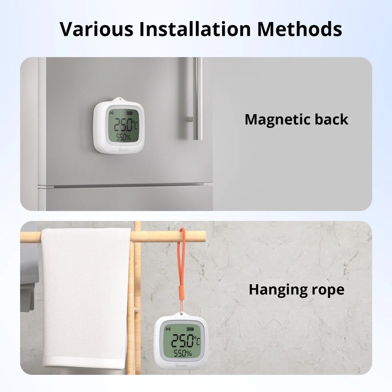 Sonoff Zigbee Smart Temperature & Humidity Sensor - SNZB-02WD - IP65 for Outdoor — Buy in Cyprus with Fast Delivery