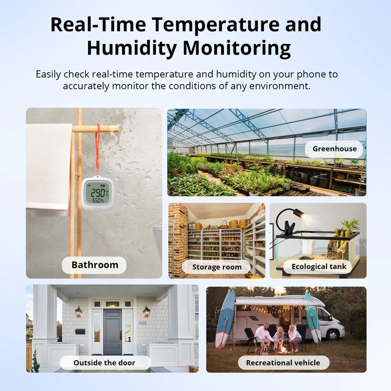 Sonoff Zigbee Smart Temperature & Humidity Sensor - SNZB-02WD - IP65 for Outdoor — Buy in Cyprus with Fast Delivery