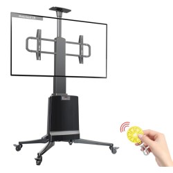 NBMounts Motorized TV Trolley - TW85 - up to 85'' & 68Kg Max Height 1.65m — Buy in Cyprus with Fast Delivery