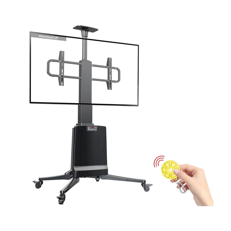 NBMounts Motorized TV Trolley - TW85 - up to 85'' & 68Kg Max Height 1.65m — Buy in Cyprus with Fast Delivery