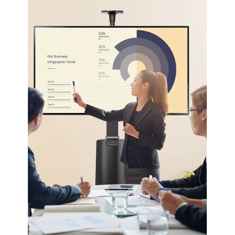 NBMounts Motorized TV Trolley - TW85 - up to 85'' & 68Kg Max Height 1.65m — Buy in Cyprus with Fast Delivery