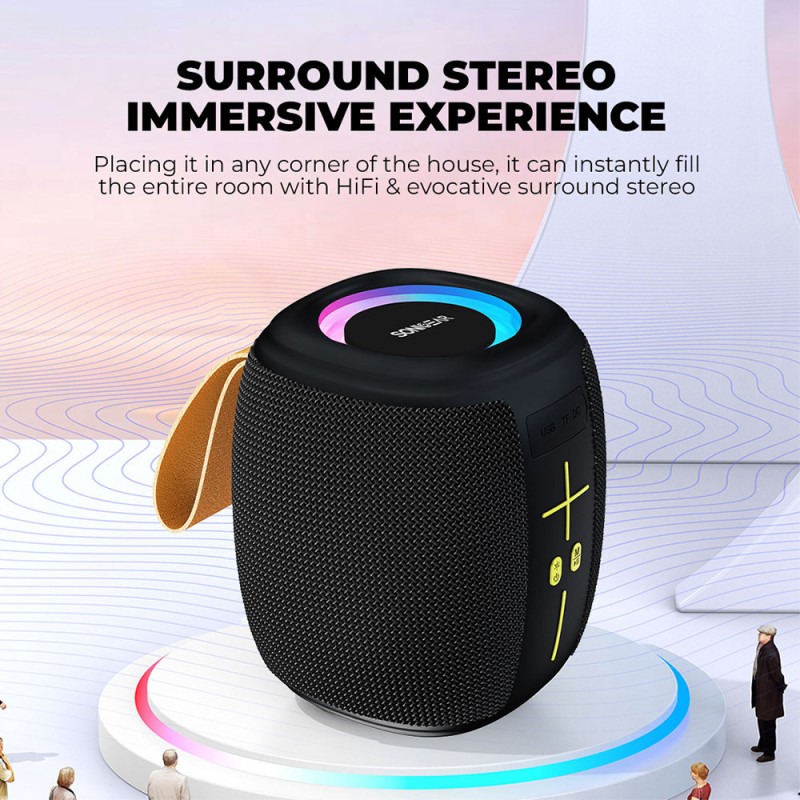 SonicGear Portable Speaker - SONICGO! 5 - TWS BT USB FM RGB Storm White — Buy in Cyprus with Fast Delivery