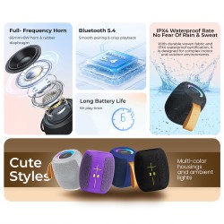 SonicGear Portable Speaker - SONICGO! 5 - TWS BT USB FM RGB Storm White — Buy in Cyprus with Fast Delivery