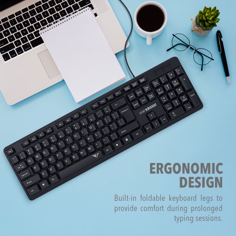 Alcatroz Keyboard - KB1000 - Silent Wired — Buy in Cyprus with Fast Delivery