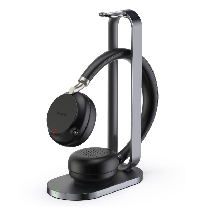 Yealink Headset - BH72 - Wireless Bluetooth NC with Retractable Mic, BT Dongle & Charging Stand Dual Teams Black