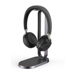 Yealink Headset - BH72 - Wireless Bluetooth NC with Retractable Mic, BT Dongle & Charging Stand Dual Teams Black