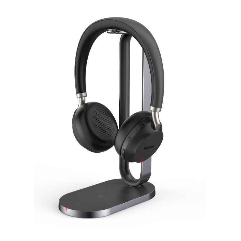 Yealink Headset - BH72 - Wireless Bluetooth NC with Retractable Mic, BT Dongle & Charging Stand Dual Teams Black