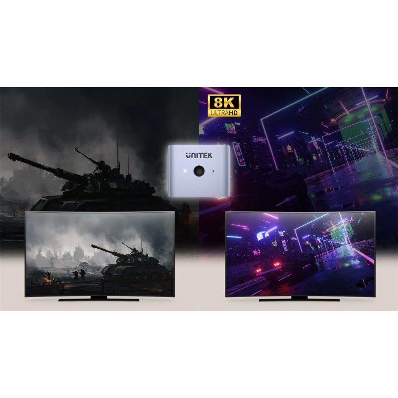 Unitek DisplayPort Switch - V1609A - 8K 1-2 — Buy in Cyprus with Fast Delivery