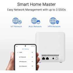 ASUS MESH ZenWiFi - BE3600 - Wi-Fi 7 Dual Band 2.5GbE BD4 3 Pack White — Buy in Cyprus with Fast Delivery