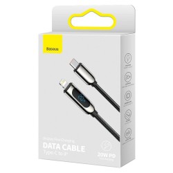 Baseus Cable Lightning to USB-C - Display, 20W, 1m, Black — Buy in Cyprus with Fast Delivery