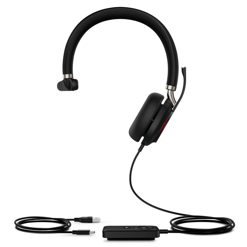 Yealink Headset Wired USB Dual-Mic Noice Cancelling USB-A with Bluetooth - UH38 - Mono Teams