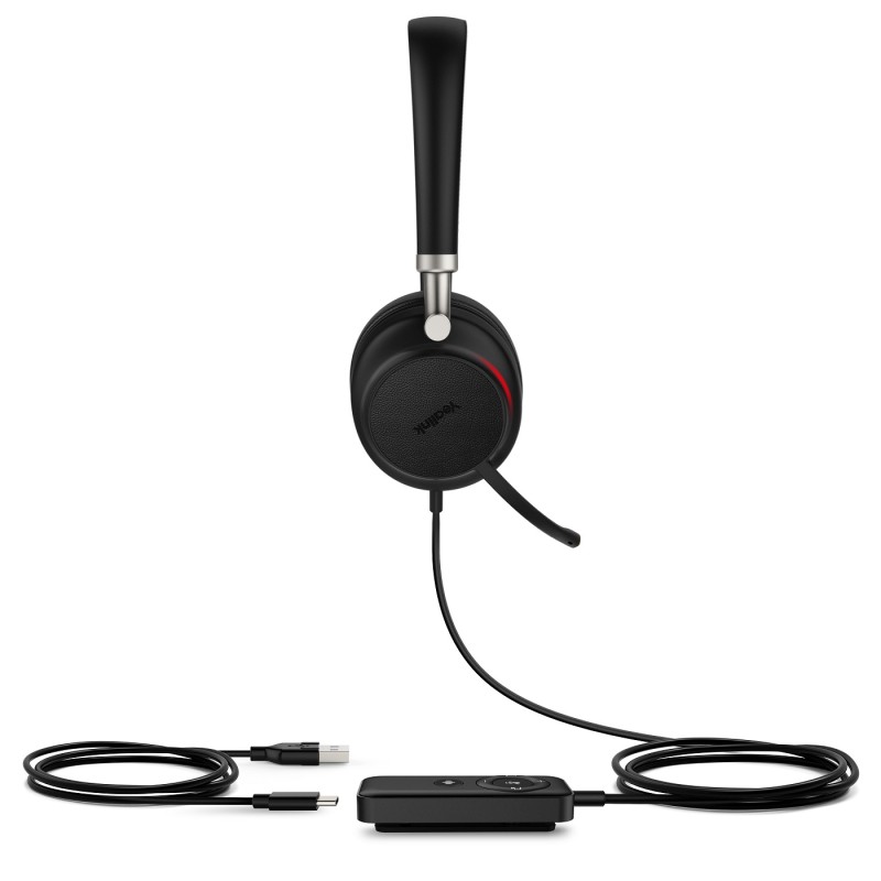 Yealink Headset Wired USB Dual-Mic Noice Cancelling USB-A with Bluetooth - UH38 - Mono Teams