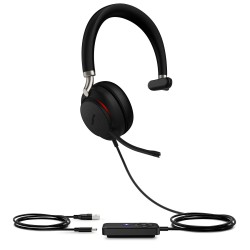 Yealink Headset Wired USB Dual-Mic Noice Cancelling USB-A with Bluetooth - UH38 - Mono Teams